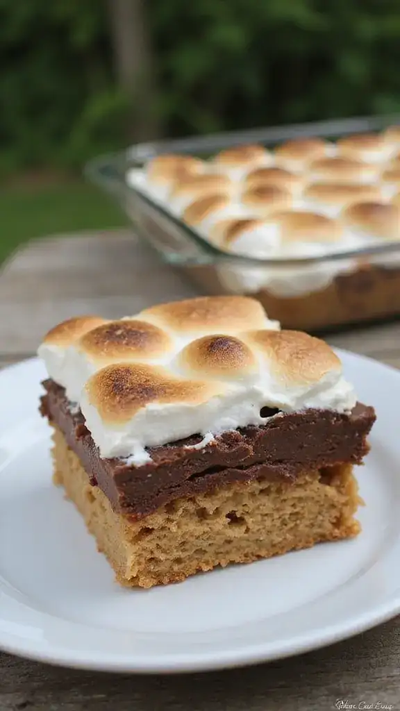 Throw the Perfect Party with These 12 Show-Stopping Texas Sheet Cakes! - 12. S'mores Texas Sheet Cake