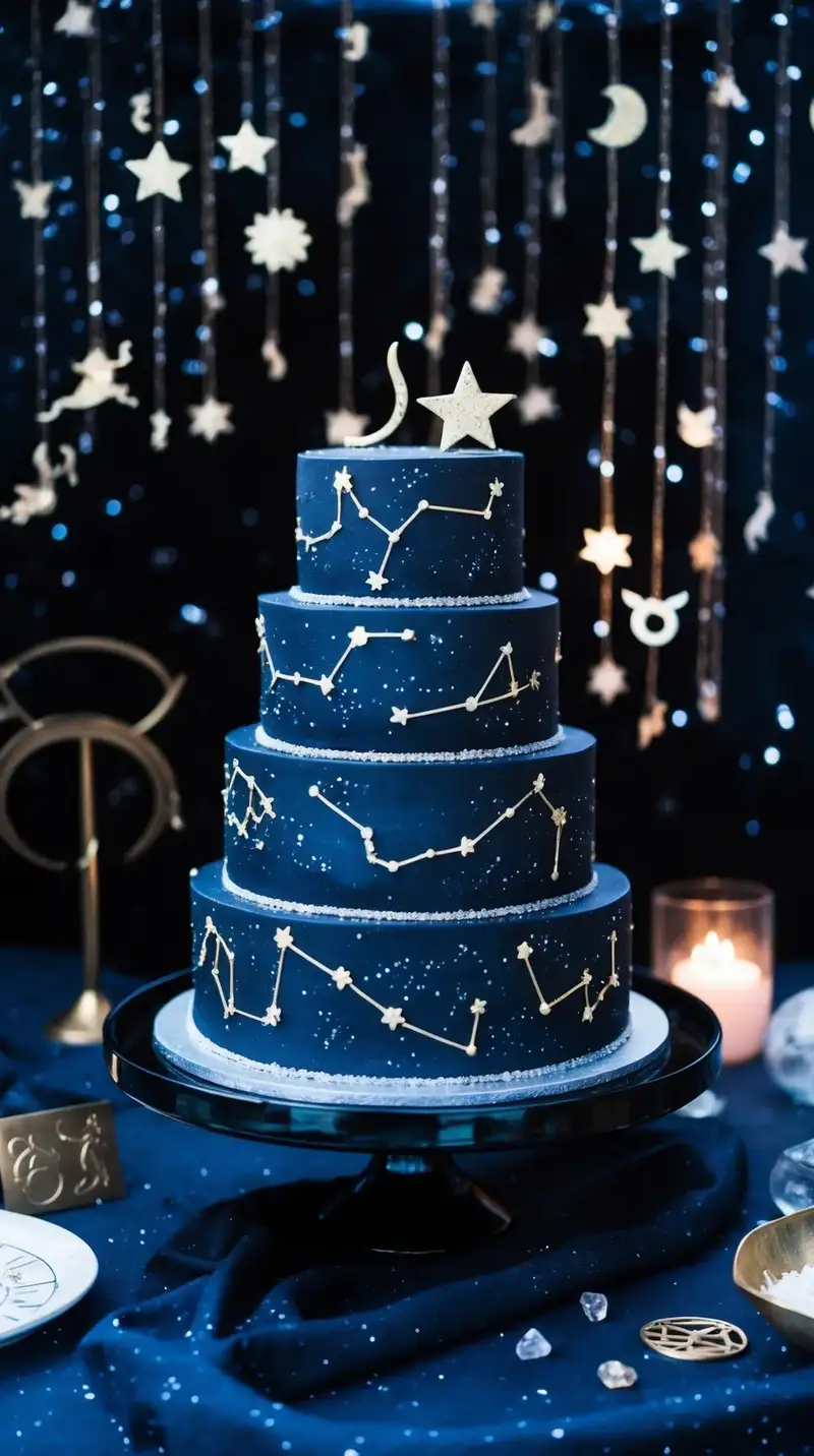 zodiac constellation cake