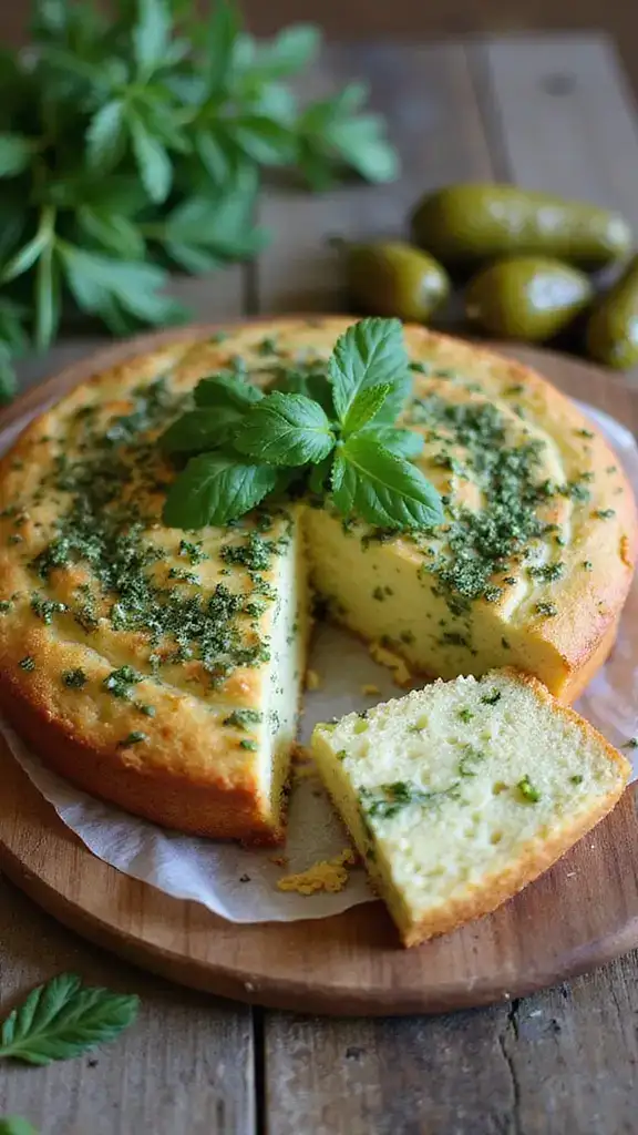 Taste the Unusual: 10 Gourmet Pickle Cakes to Impress Your Guests! - 5. Savory Herb and Pickle Cake