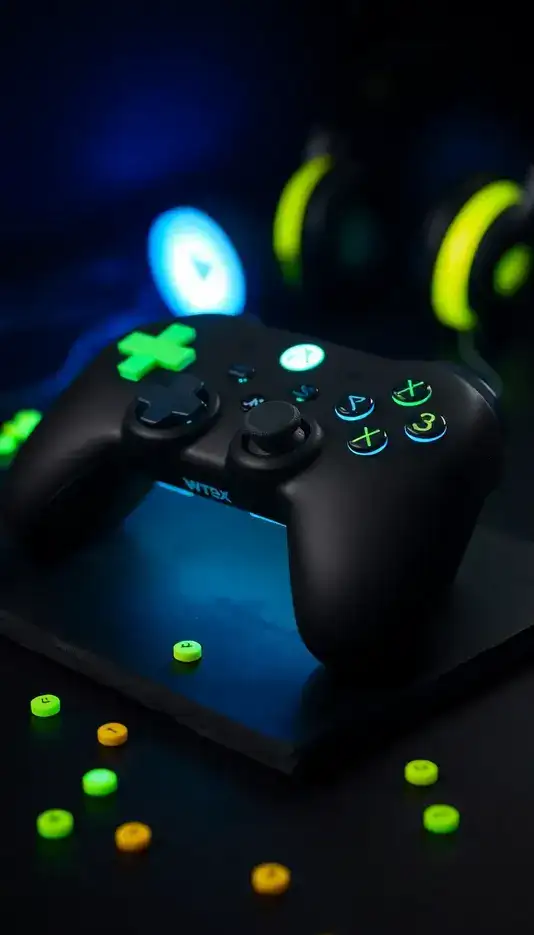 Glow-in-the-Dark Controller Cake