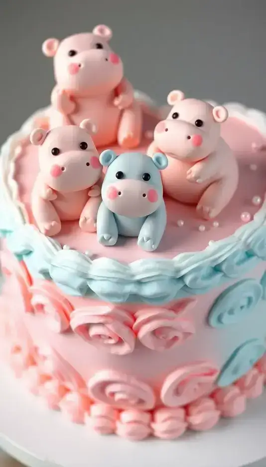 Pastel Ombre Layer Cake