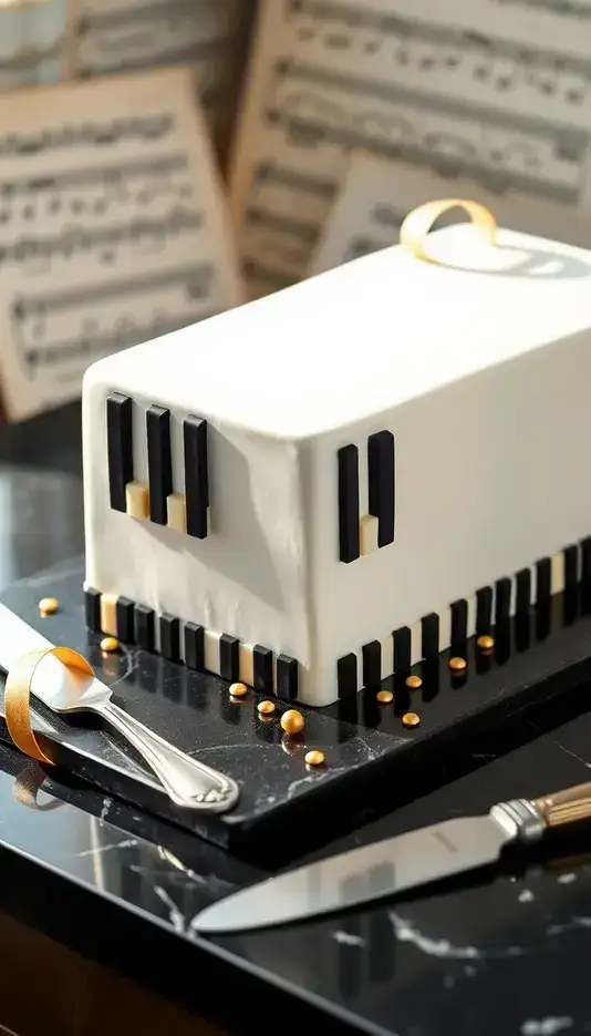Miniature Piano Keyboard Borders