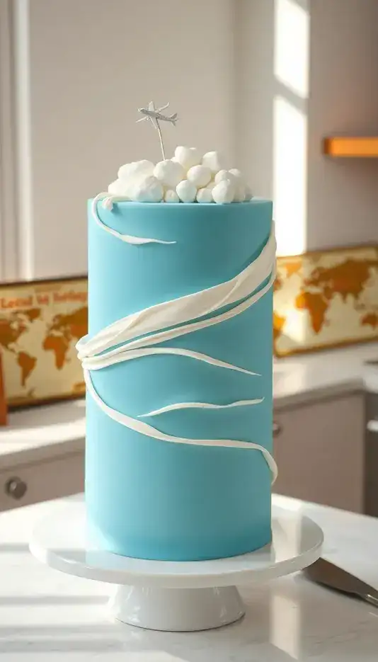 Modern Anemone and Dahlia Drip Cake