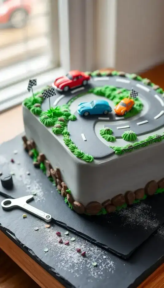 Confetti Birthday Sheet Cake