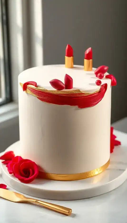 Frosted Pastel Chamomile Flower Cake