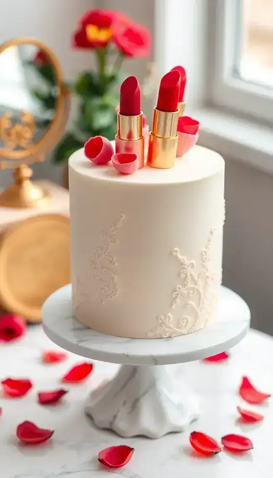 Pastel Rainbow Striped Cake