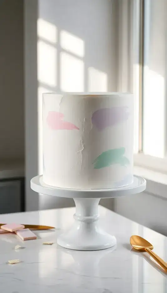 Pastel Dream Paintbrush Cake