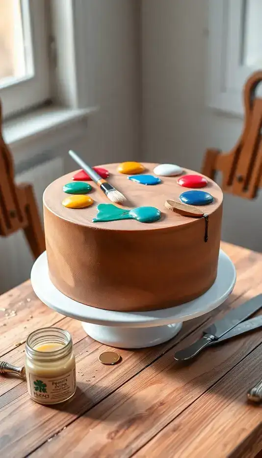 Pastel Marbled Buttercream Finish
