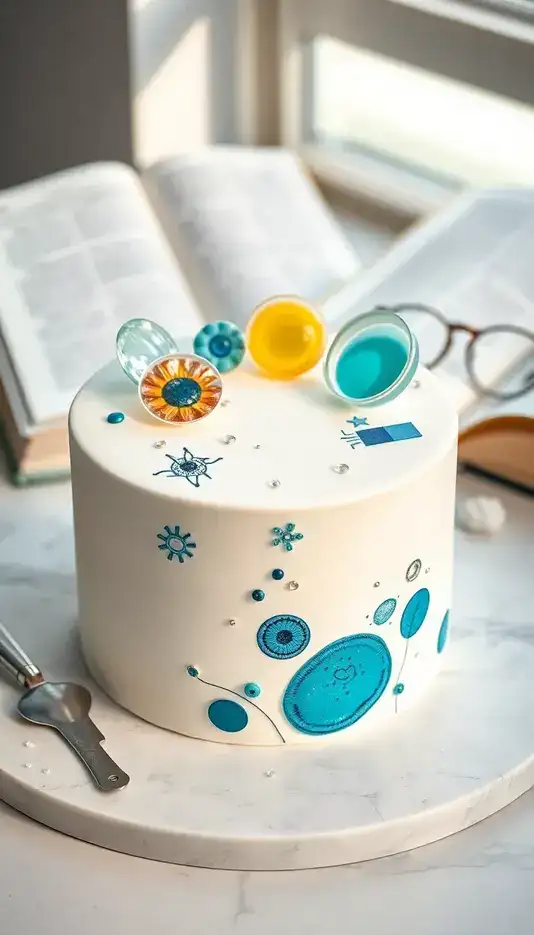Ombre Floral Cascade Cake