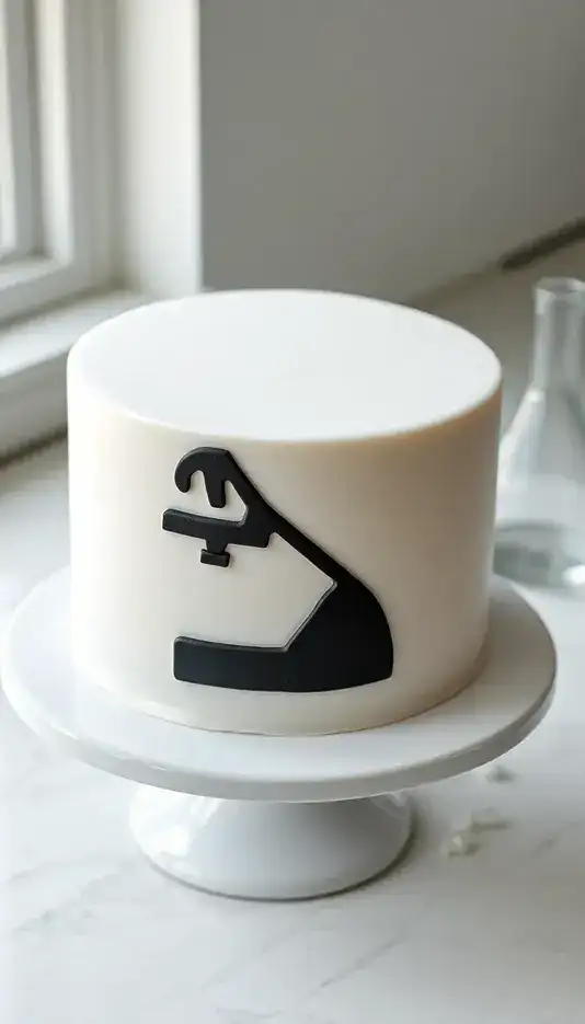 Minimalist Leafy Branch Cake