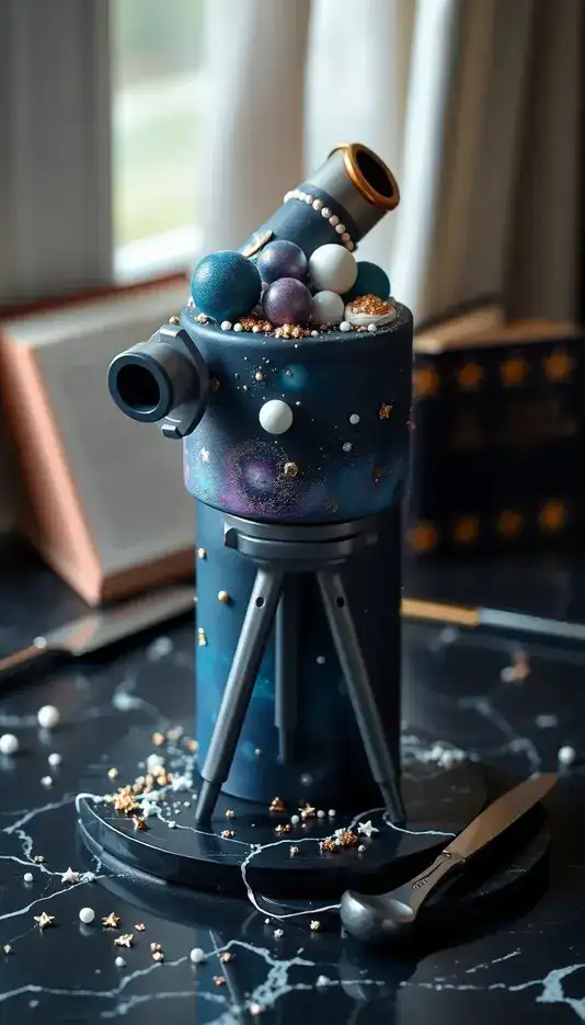 Cosmic Sprinkle Explosion Cake