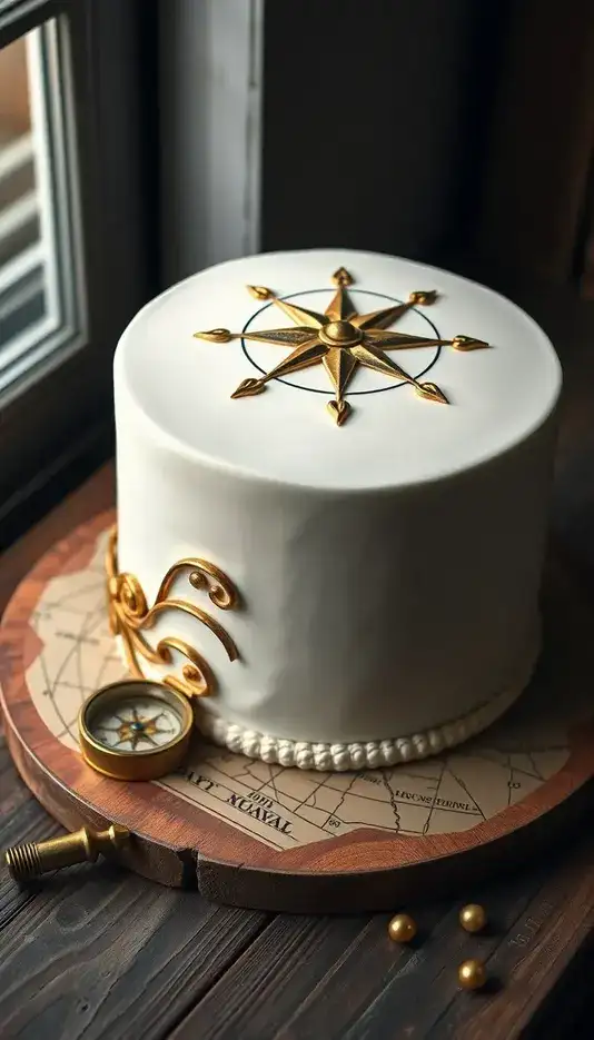Edible Pearl Accent Cake