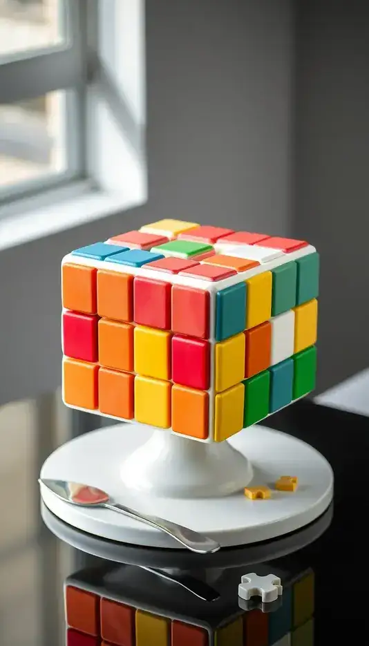 Modern Abstract Art Cake