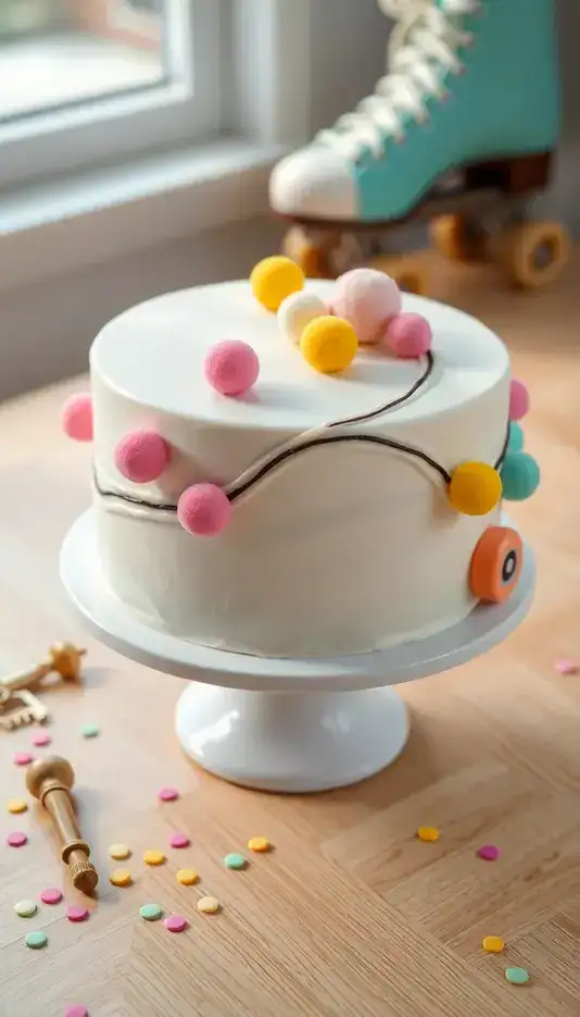 Skate Track Pattern Cake