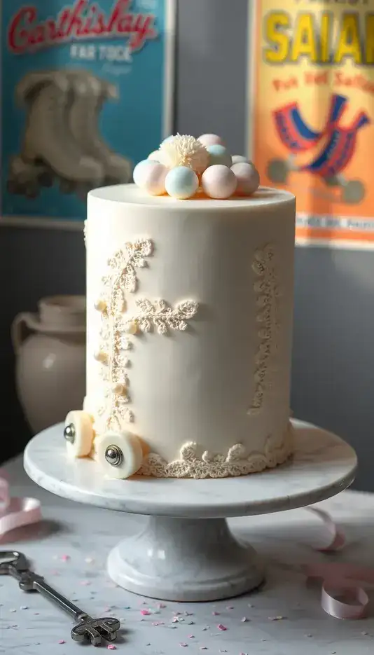 Patterned Laces Cake