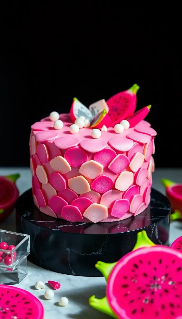30 Dragon Fruit Cake Ideas That Are Bold and Beautiful