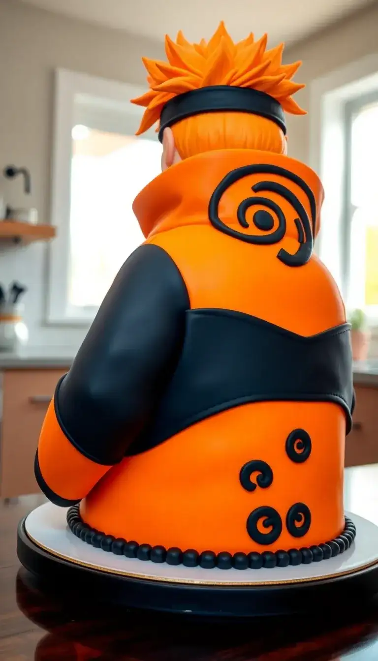 Naruto's Jacket Cake Naruto's Jacket Cake