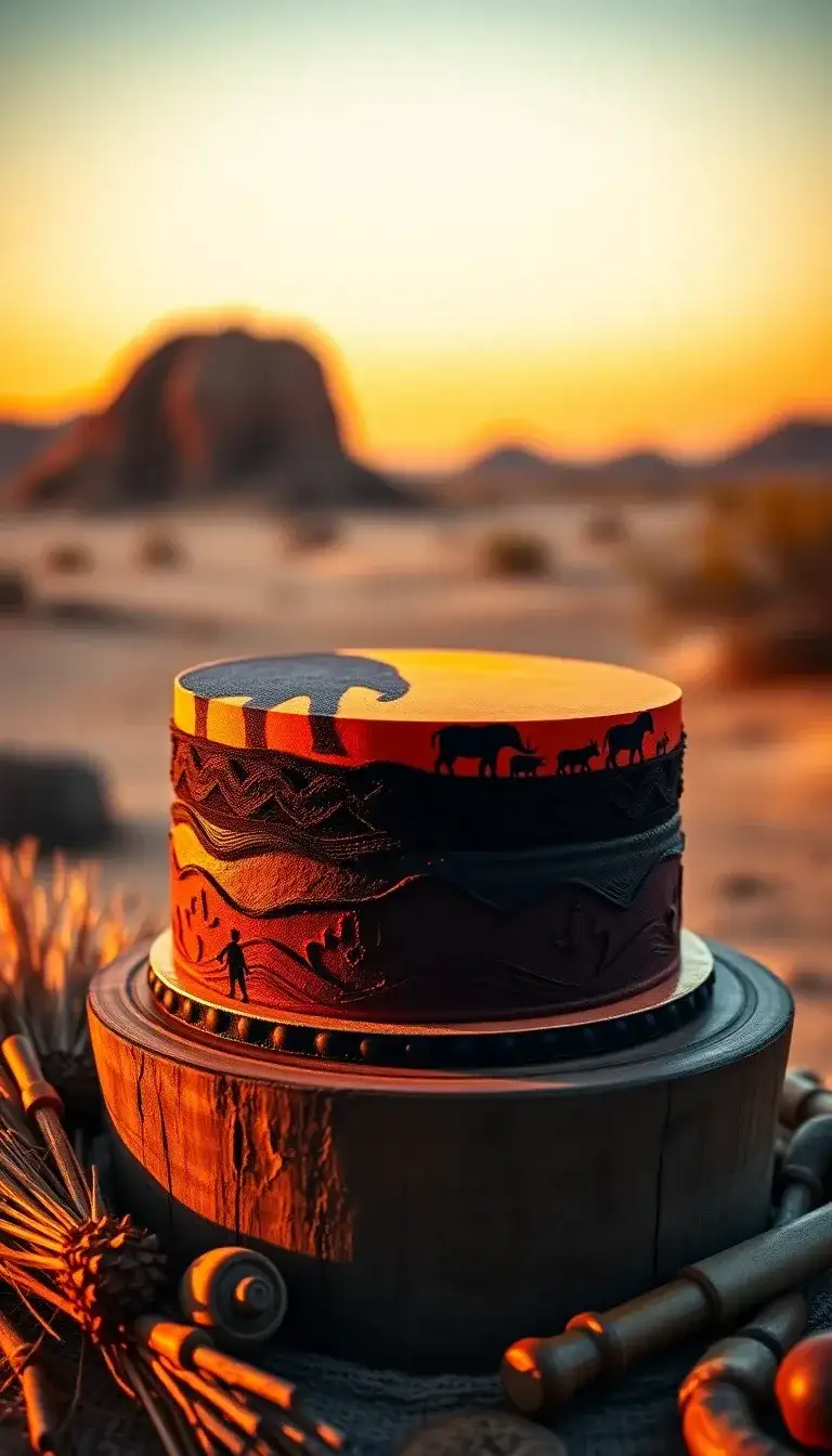 African Safari Sunset African Safari Sunset