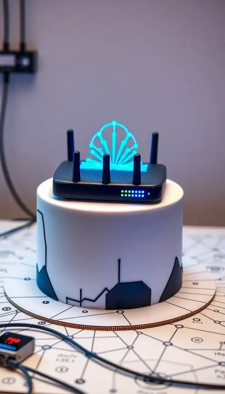Internet Router Cake 32 Creative Cake Ideas for Your Perfect Housewarming Party | Cake Ideas Now