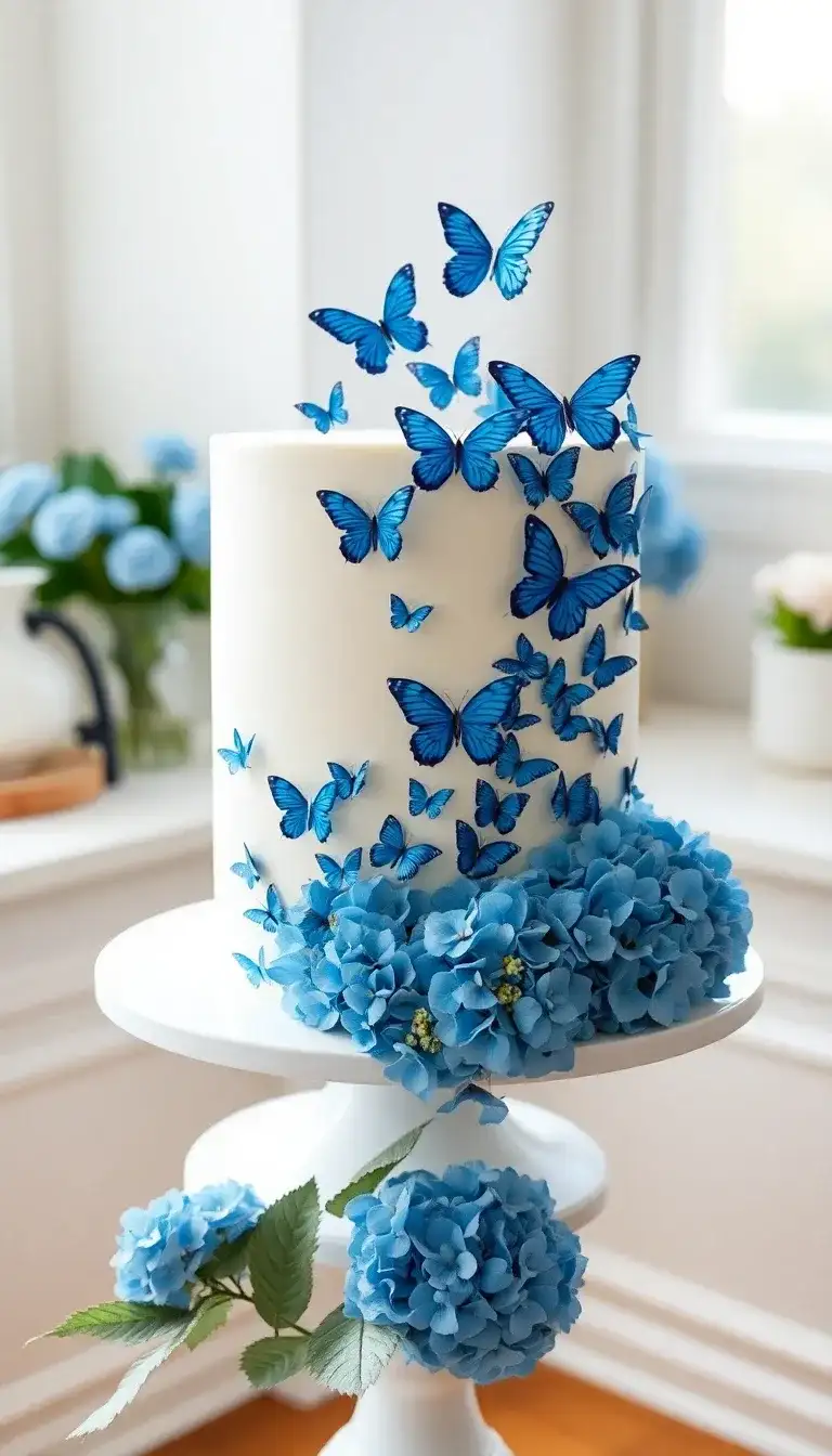 Blue Butterfly Garden Blue Butterfly Garden
