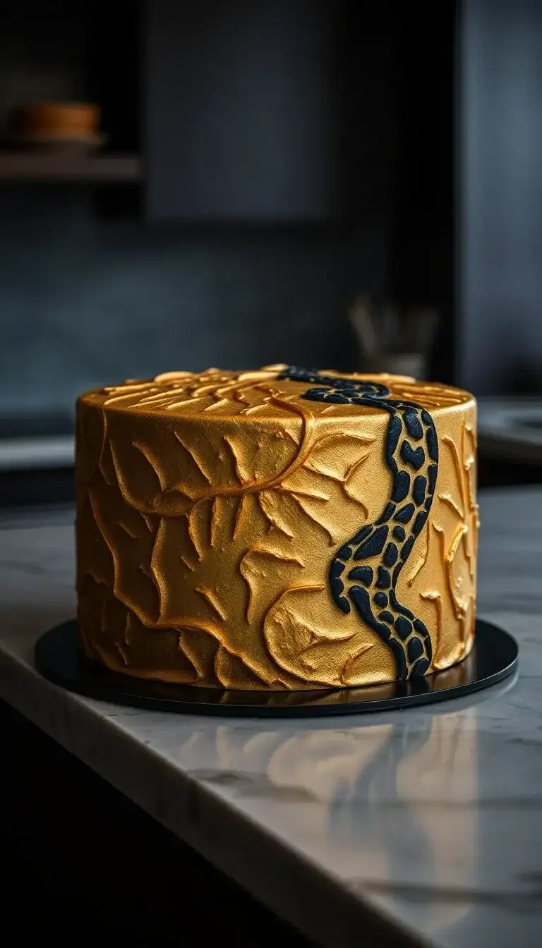 Killmonger's Battle Suit Cake Killmonger's Battle Suit Cake