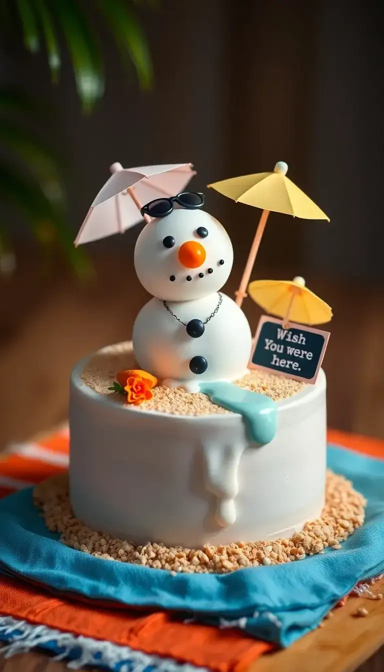 Snowman on Vacation Snowman on Vacation