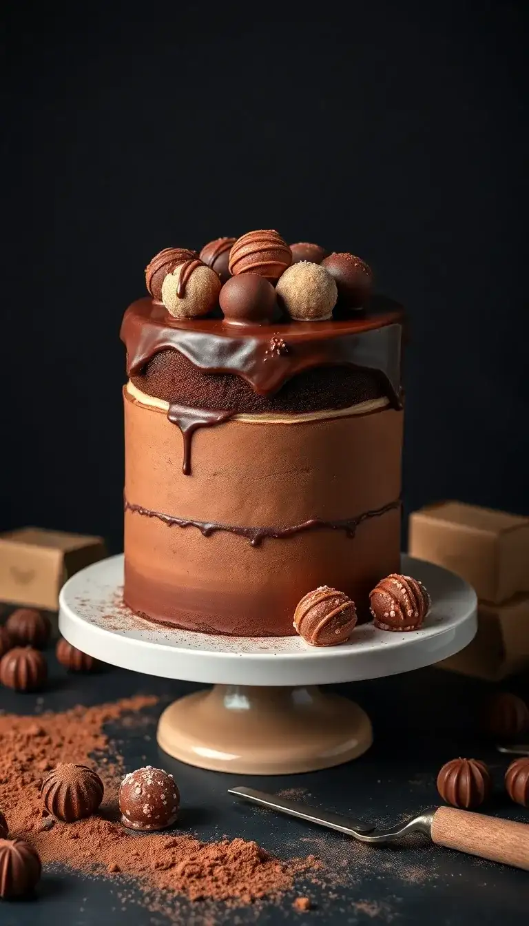 Chocolate Truffle Tower Chocolate Truffle Tower