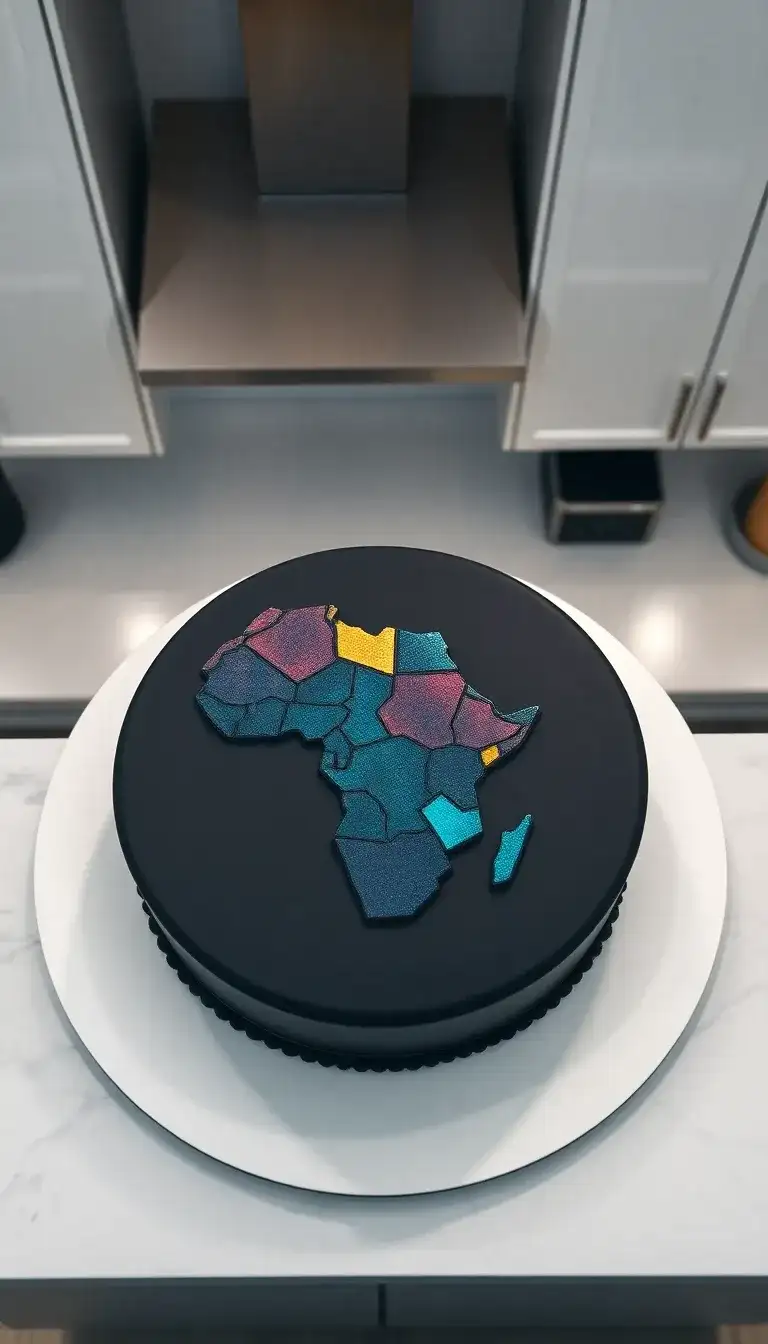 Wakandan Map Cake Wakandan Map Cake