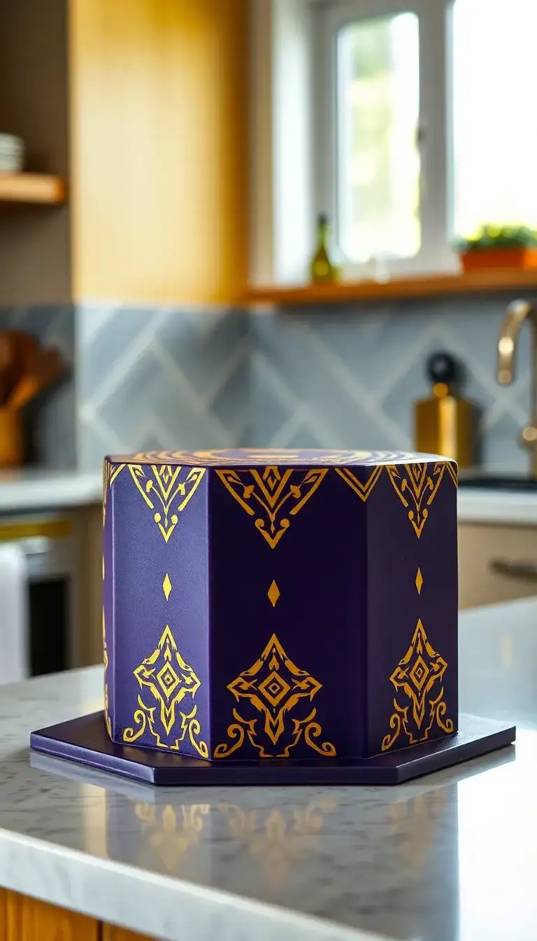 Wakandan Tribal Pattern Cake Wakandan Tribal Pattern Cake