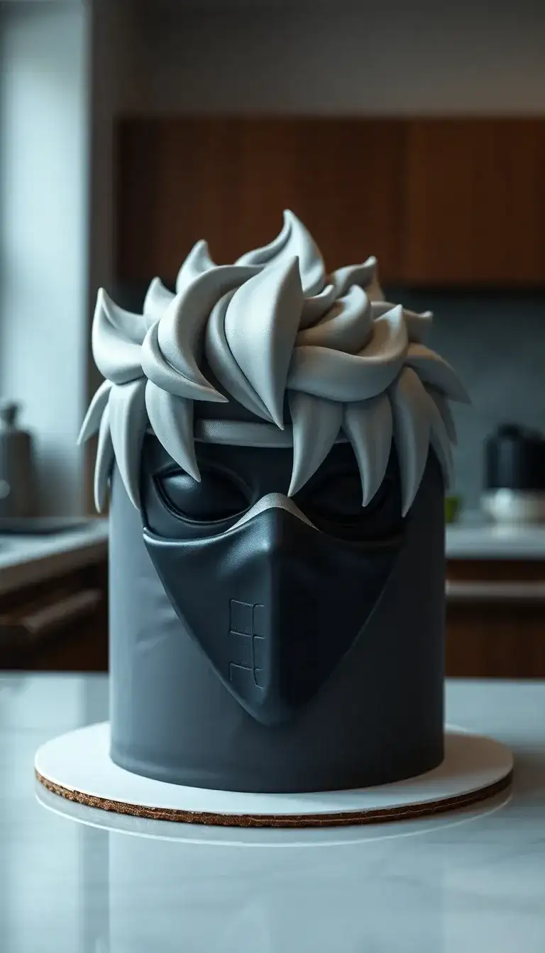 Kakashi's Mask Cake Kakashi's Mask Cake