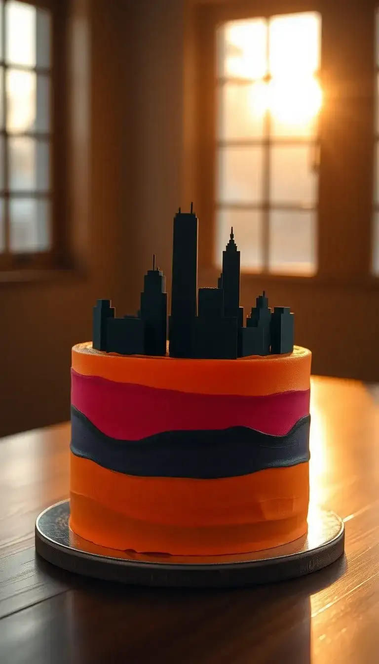 Wakandan Sunset Cake Wakandan Sunset Cake