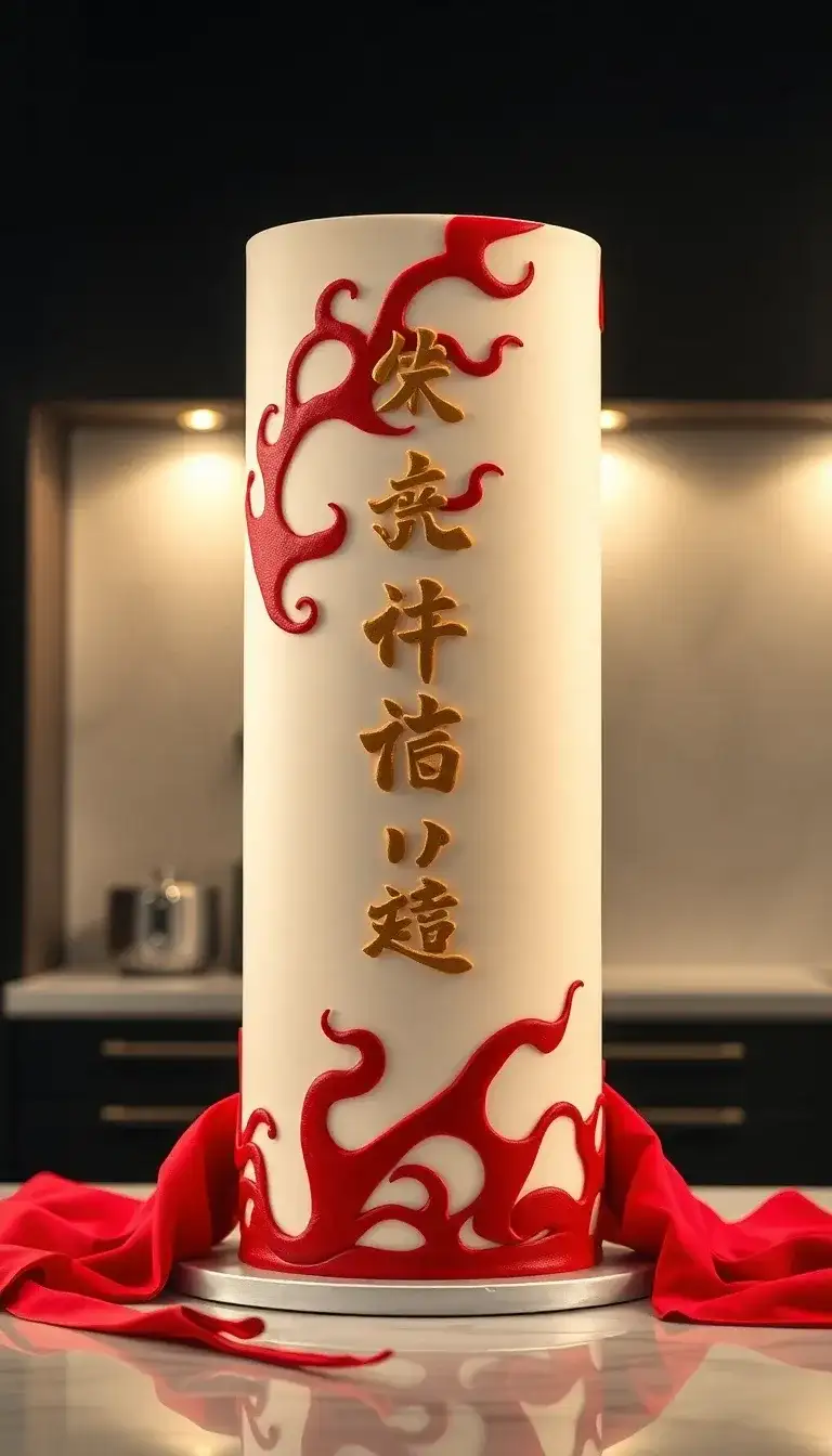 Hokage Cloak Cake Hokage Cloak Cake