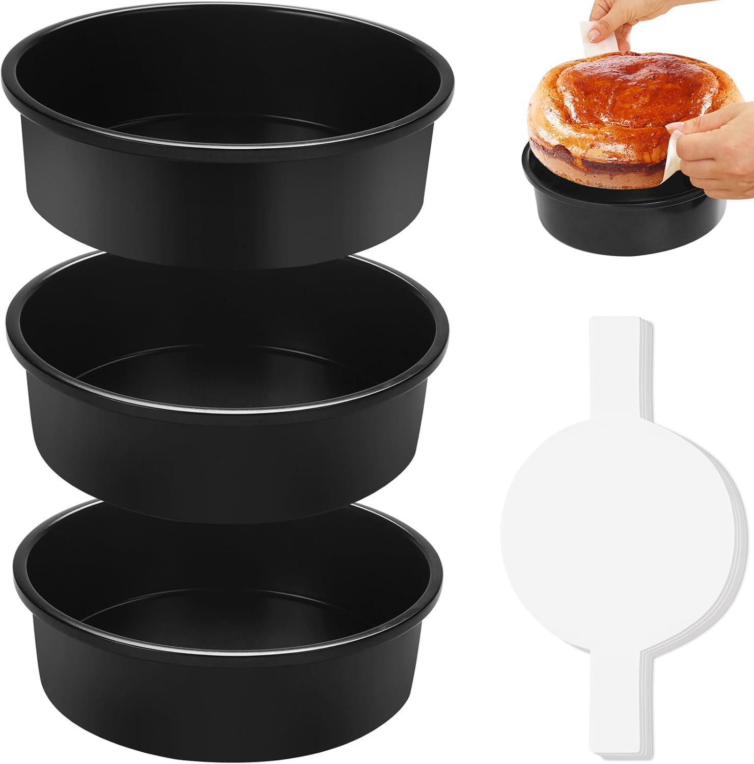 Round Pan Set 6 8 10 inch