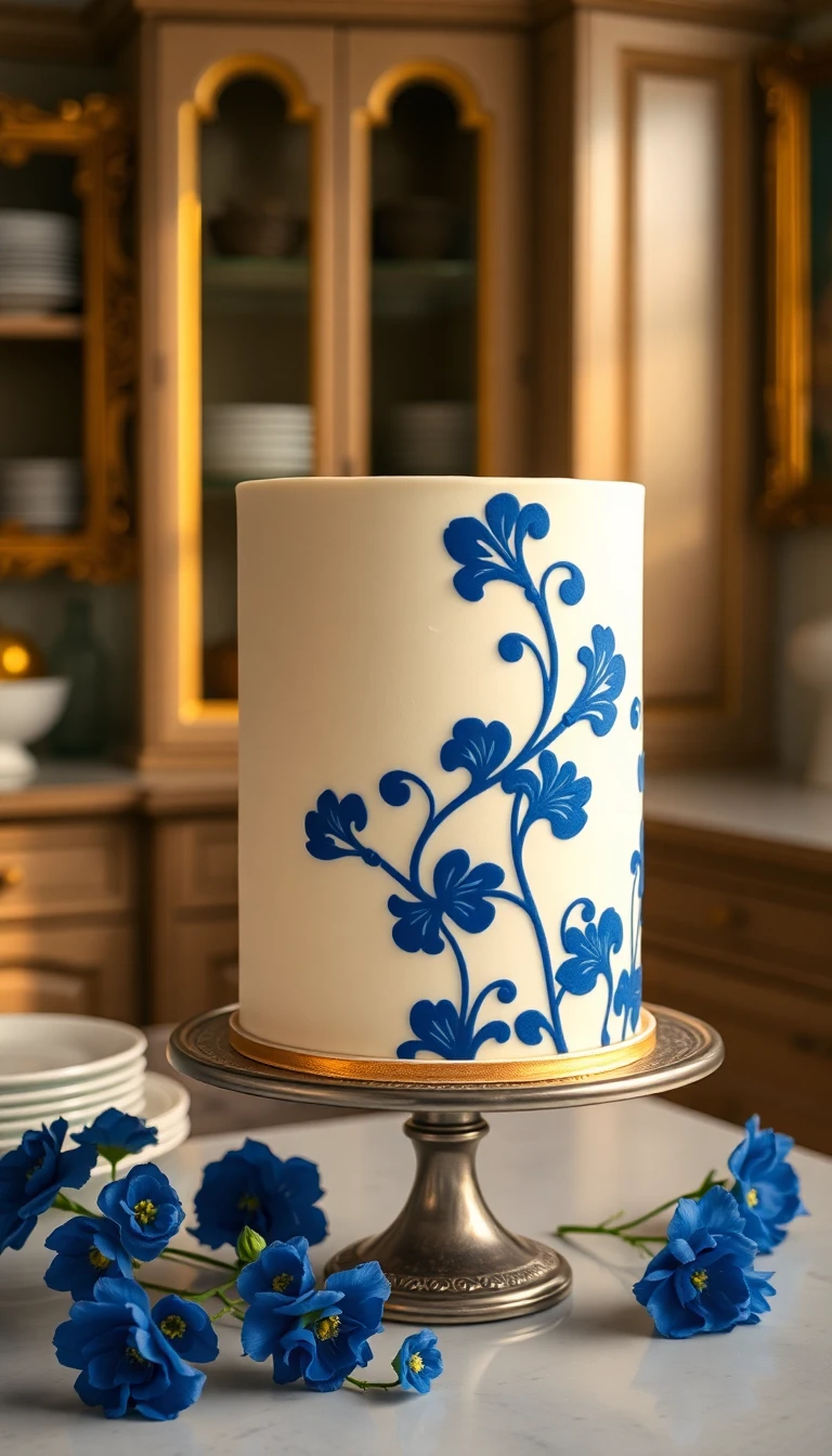 Blue Art Nouveau Blue Art Nouveau