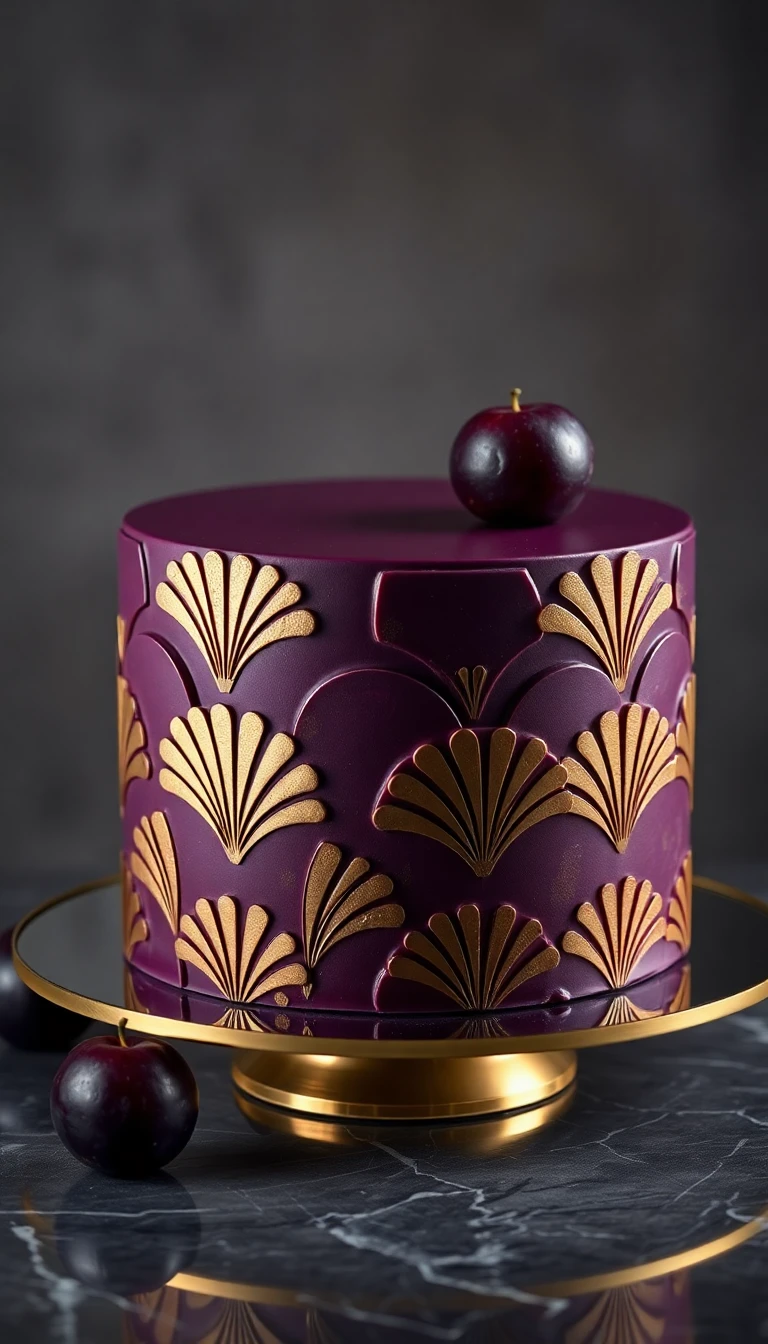 Art Deco Plum