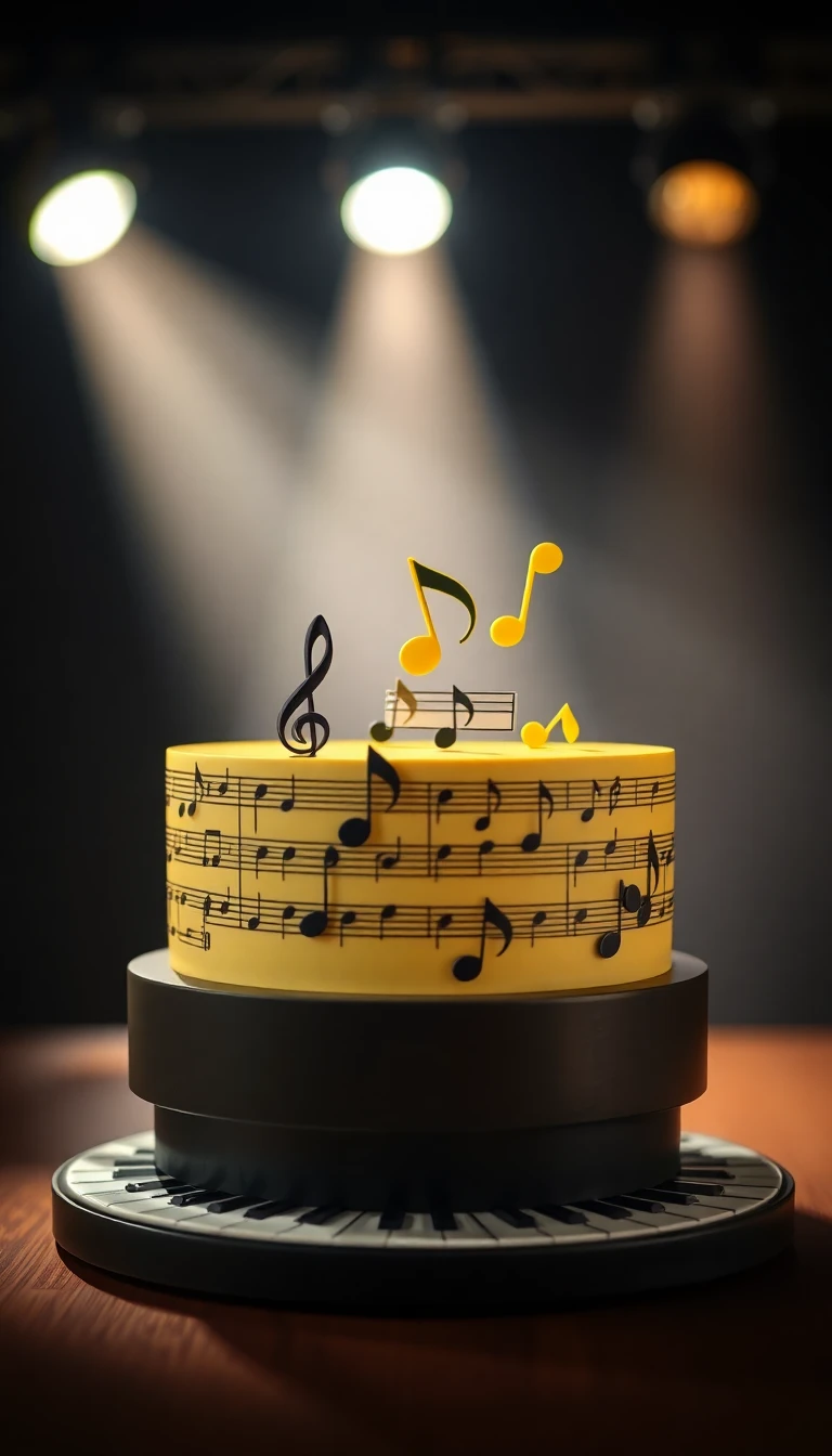 Yellow Music Notes