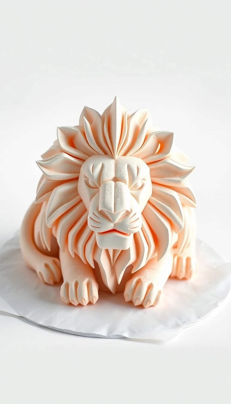 Paper Art Lion