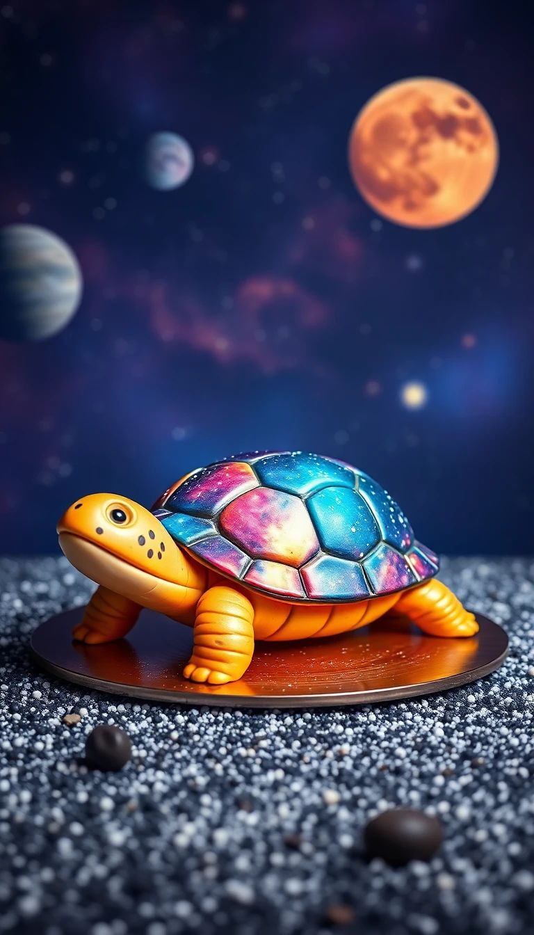 Galaxy Turtle Cake