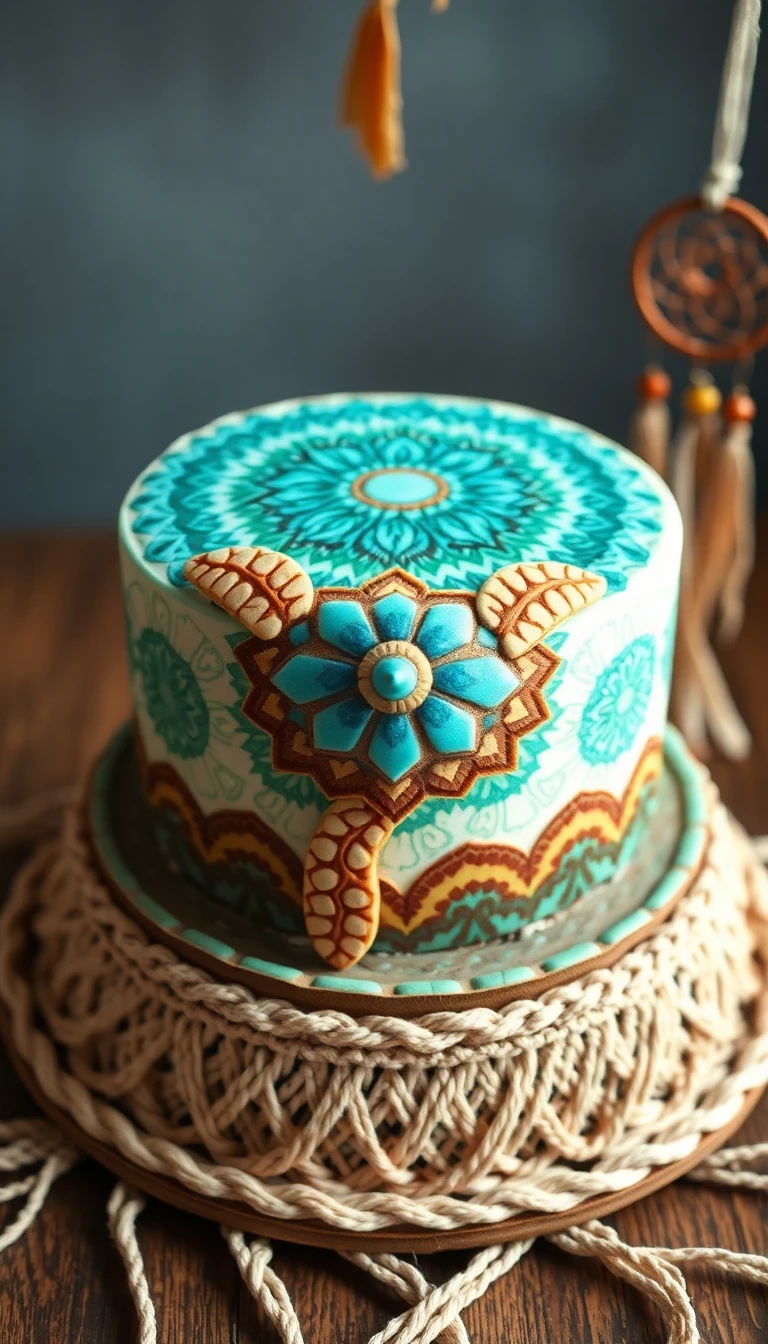 Bohemian Turtle Cake