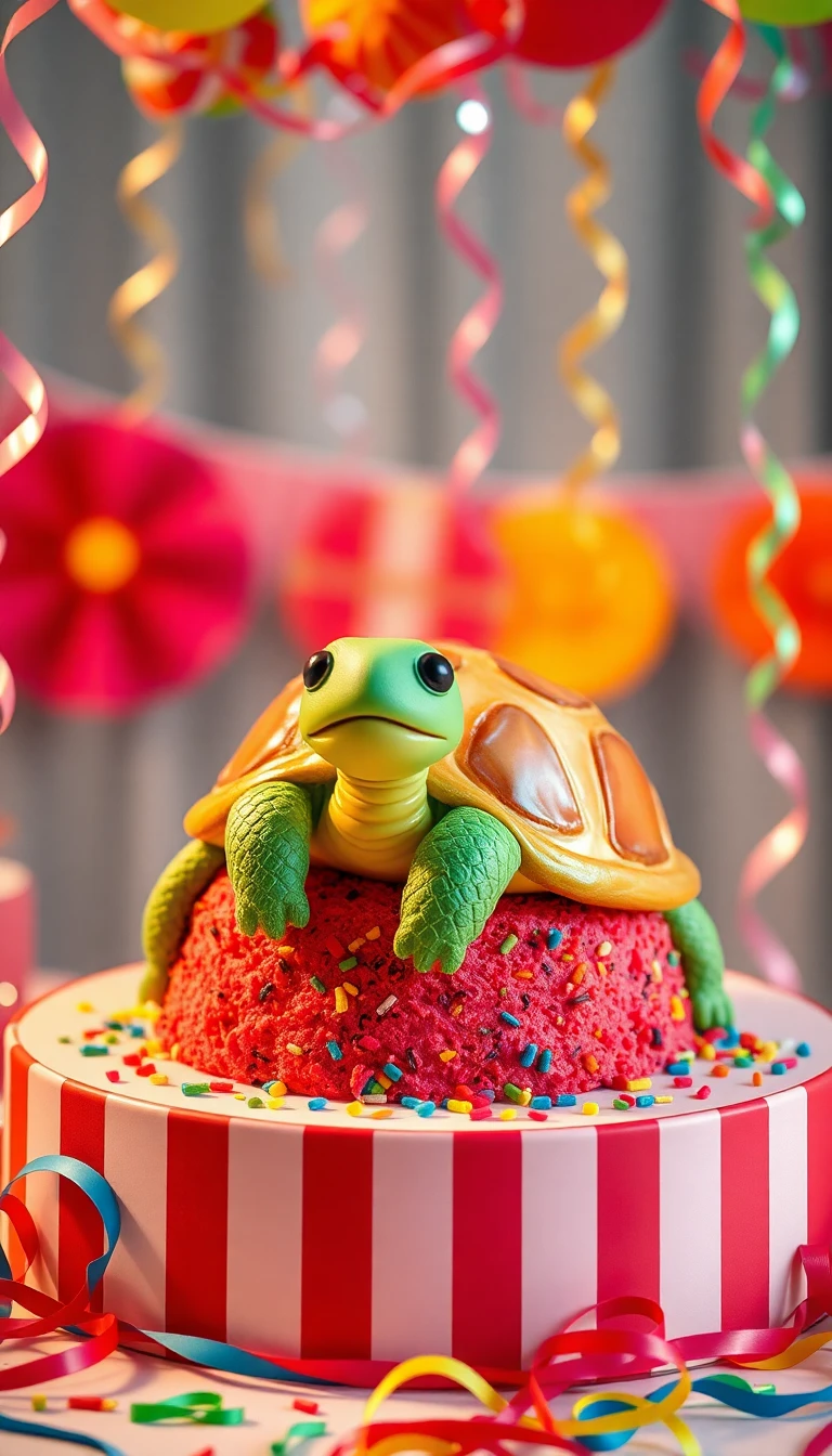 Carnival Turtle Cake