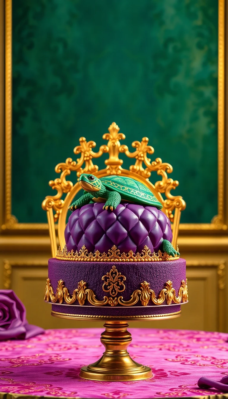 Royal Sea Turtle Cake