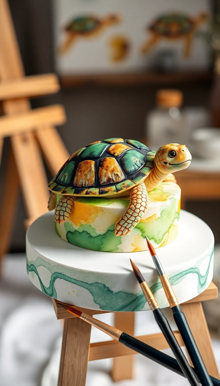Watercolor Turtle