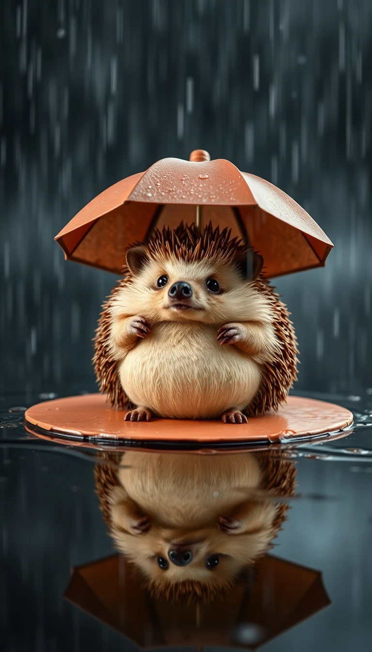 Rainy Day Hedgehog