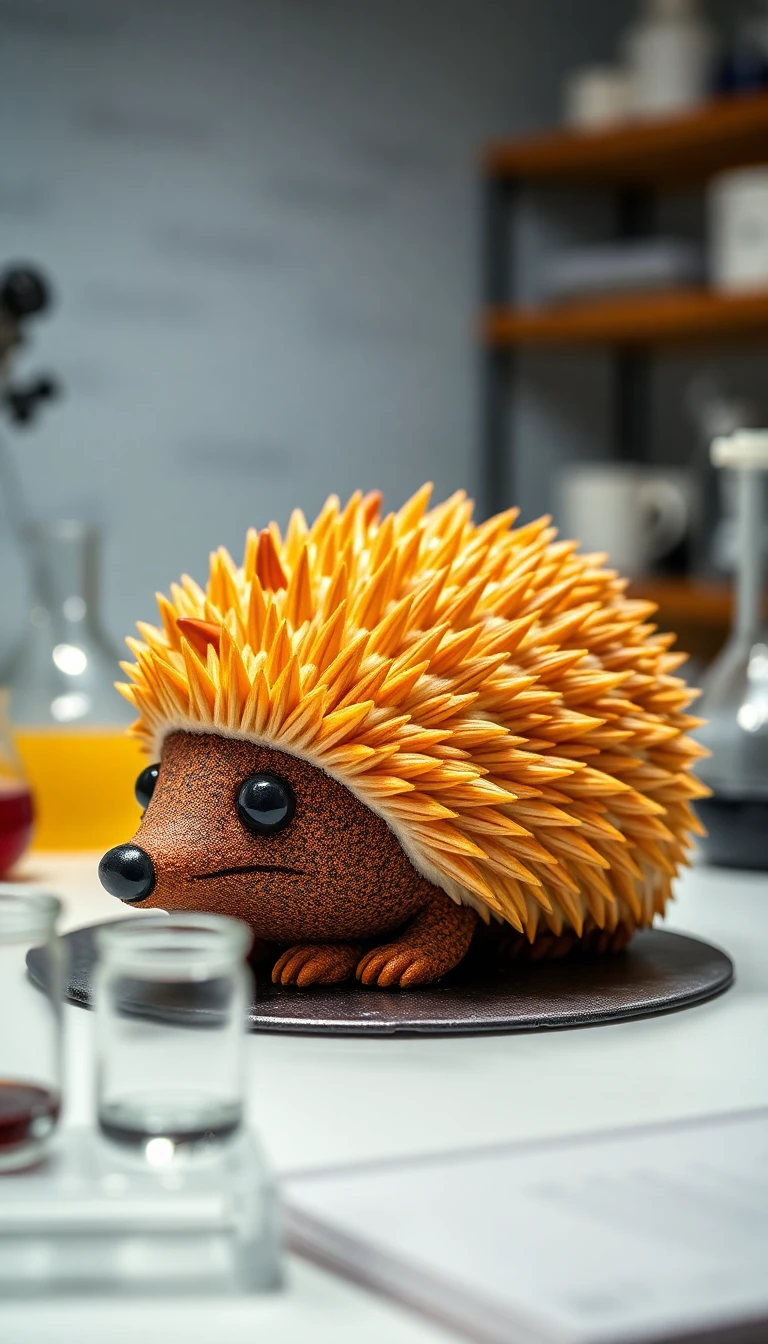 Scientist Hedgehog Cake