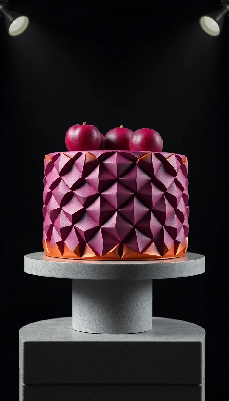 Modern Plum Geometric