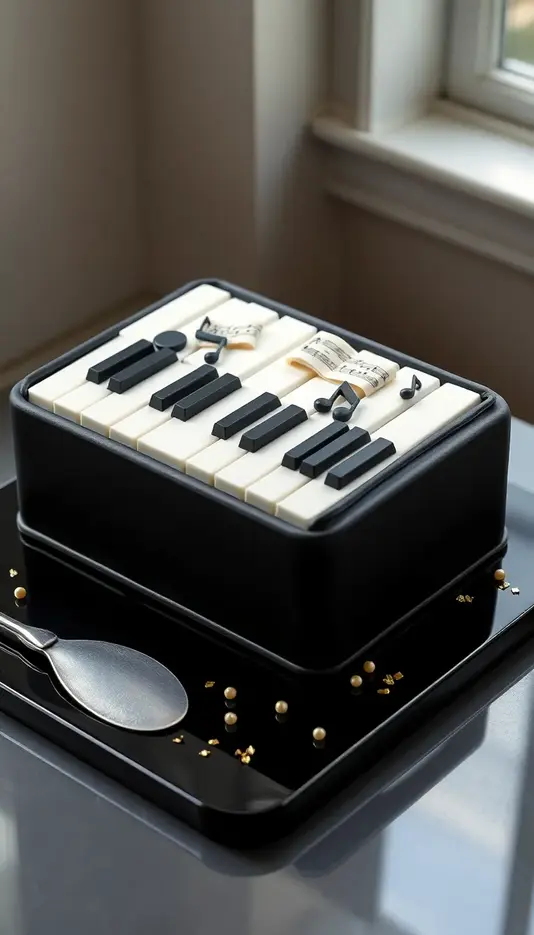 Classic Black and White Keyboard Delight