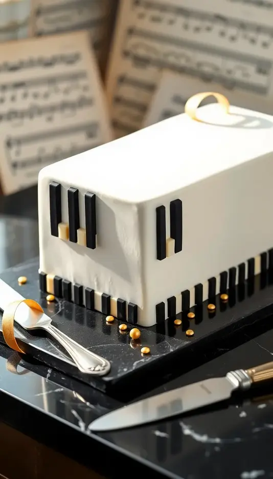 Miniature Piano Keyboard Borders