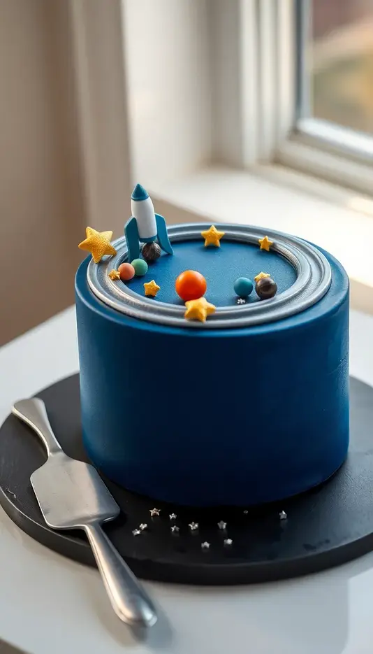 Saturn Ringed Cake