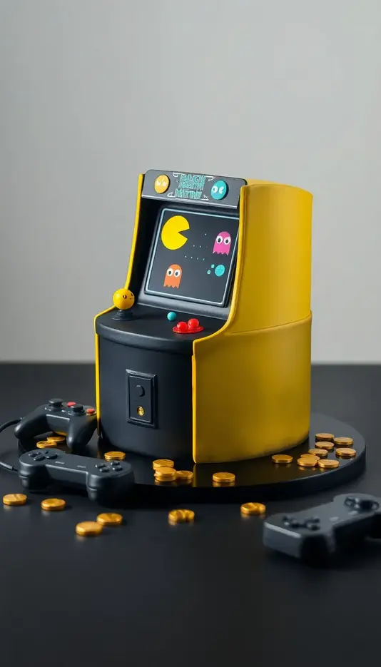 Pac-Man Arcade Cake