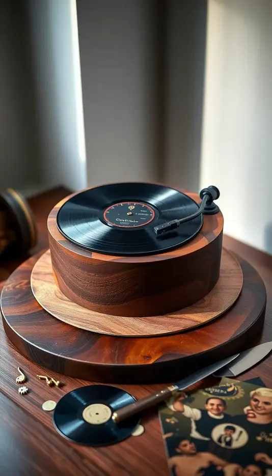 Personalized Album Cover Cake Topper